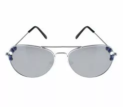 Lunettes Gag Pilote Miroir Avec Strass