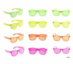 Lunettes Perles Néon Fluo Rose