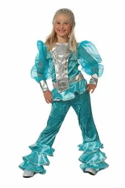 Déguisement Mamma Mia Bleu Fille - Abba