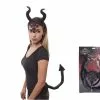 Set Accessoires Diable/diablesse Noir 2pcs
