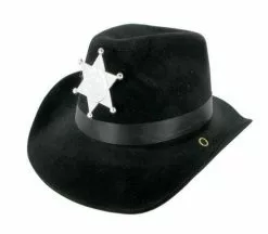 Chapeau Cowboy Noir Avec étoile Enfant