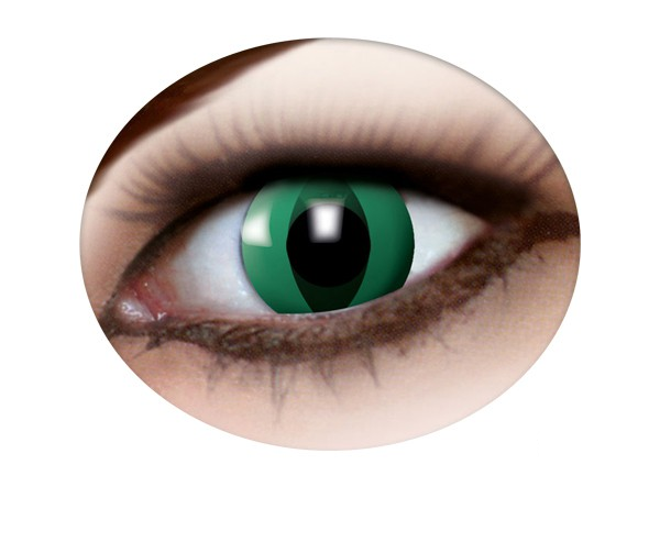 Lentilles De Contact Serpent Vert