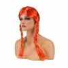 Perruque Cheveux Longs Avec Couettes Fluo Orange